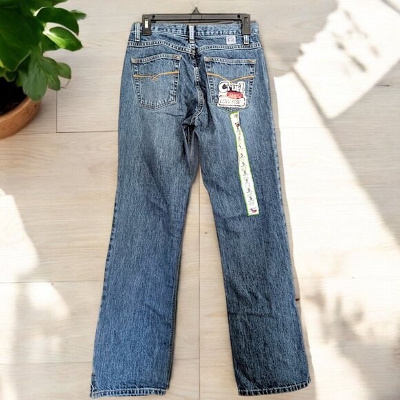 Cruel Girl vintage 90's NWT dead stock low rise relaxed denim jeans women's 5 R - Picture 1 of 7